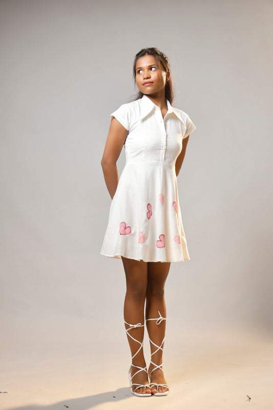 Canvas of Love Hand-Painted Heart Dress